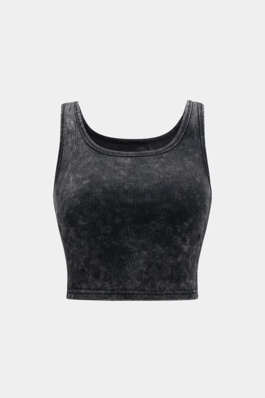 Grundlæggende ribbet tank top sold by Micas