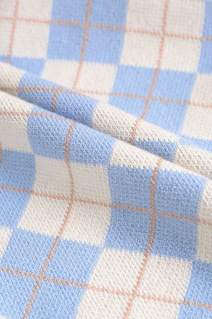 Argyle langærmet strikket top sold by Micas product image thumbnail 3