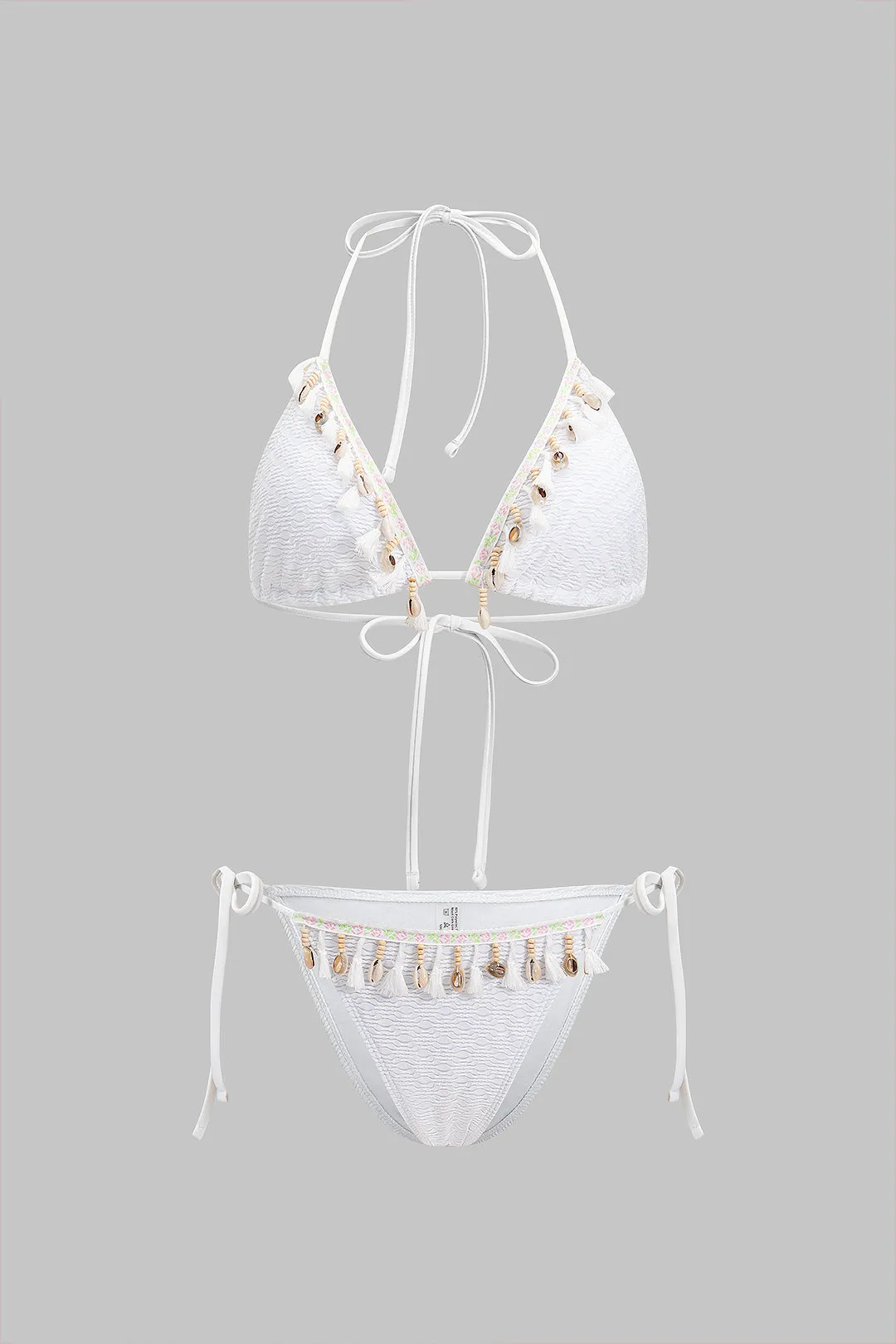 Fringe trim udsmykning til to-stykker bikini sæt sold by Micas