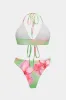 Blomsterprintbinding to-stykker bikini-sæt sold by Micas