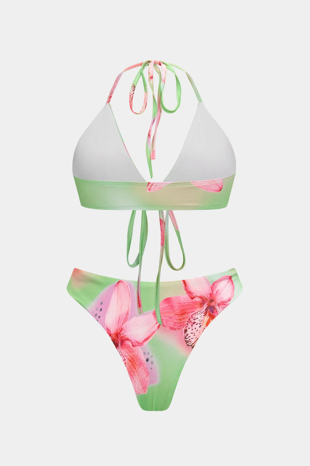 Blomsterprintbinding to-stykker bikini-sæt sold by Micas product image thumbnail 3