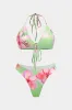 Blomsterprintbinding to-stykker bikini-sæt sold by Micas