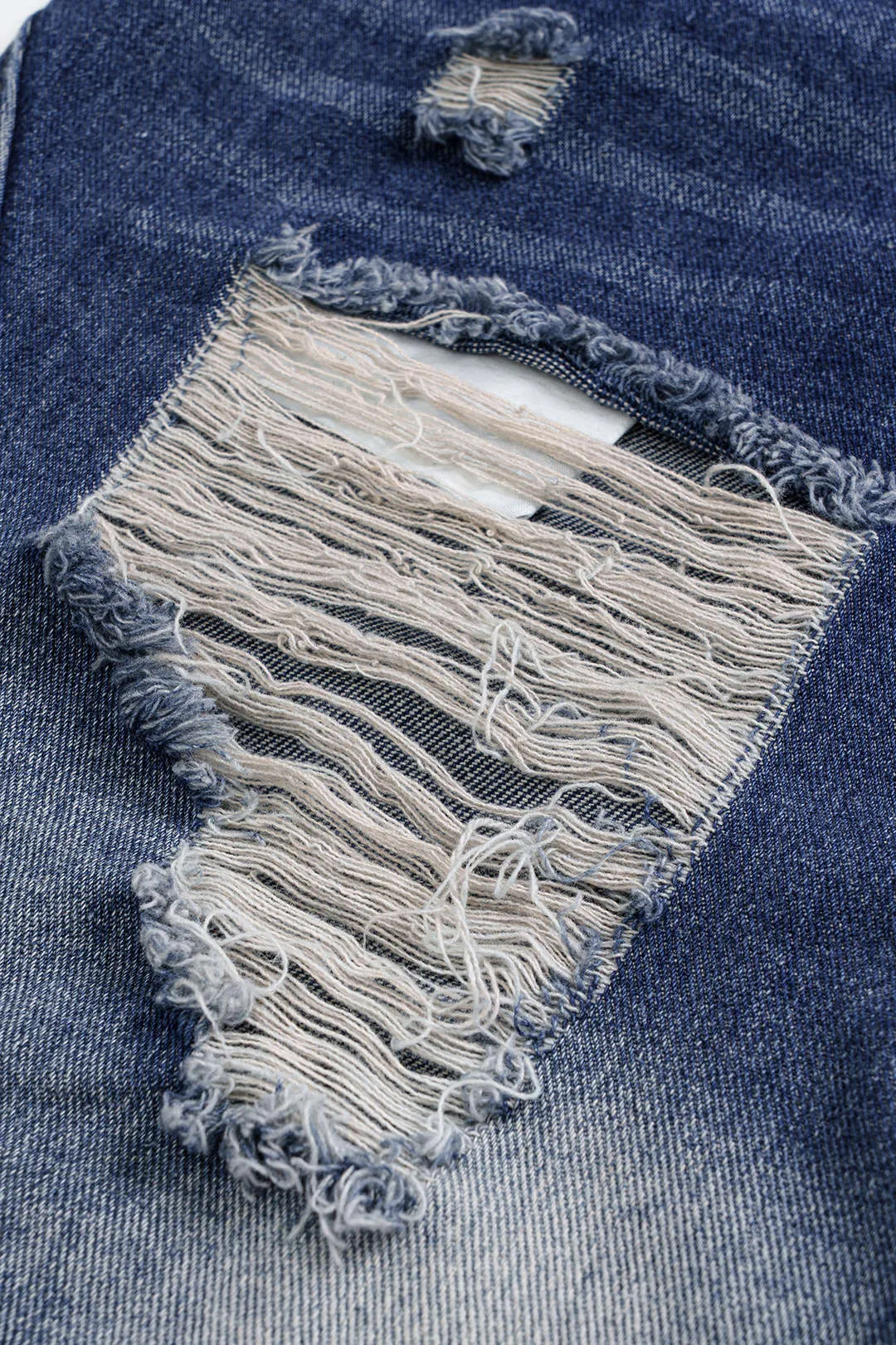Denim flåede høje talje lige benhorts sold by Micas product image thumbnail 3