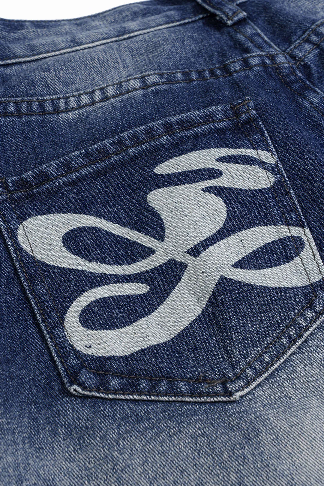 Denim flåede høje talje lige benhorts sold by Micas product image thumbnail 4