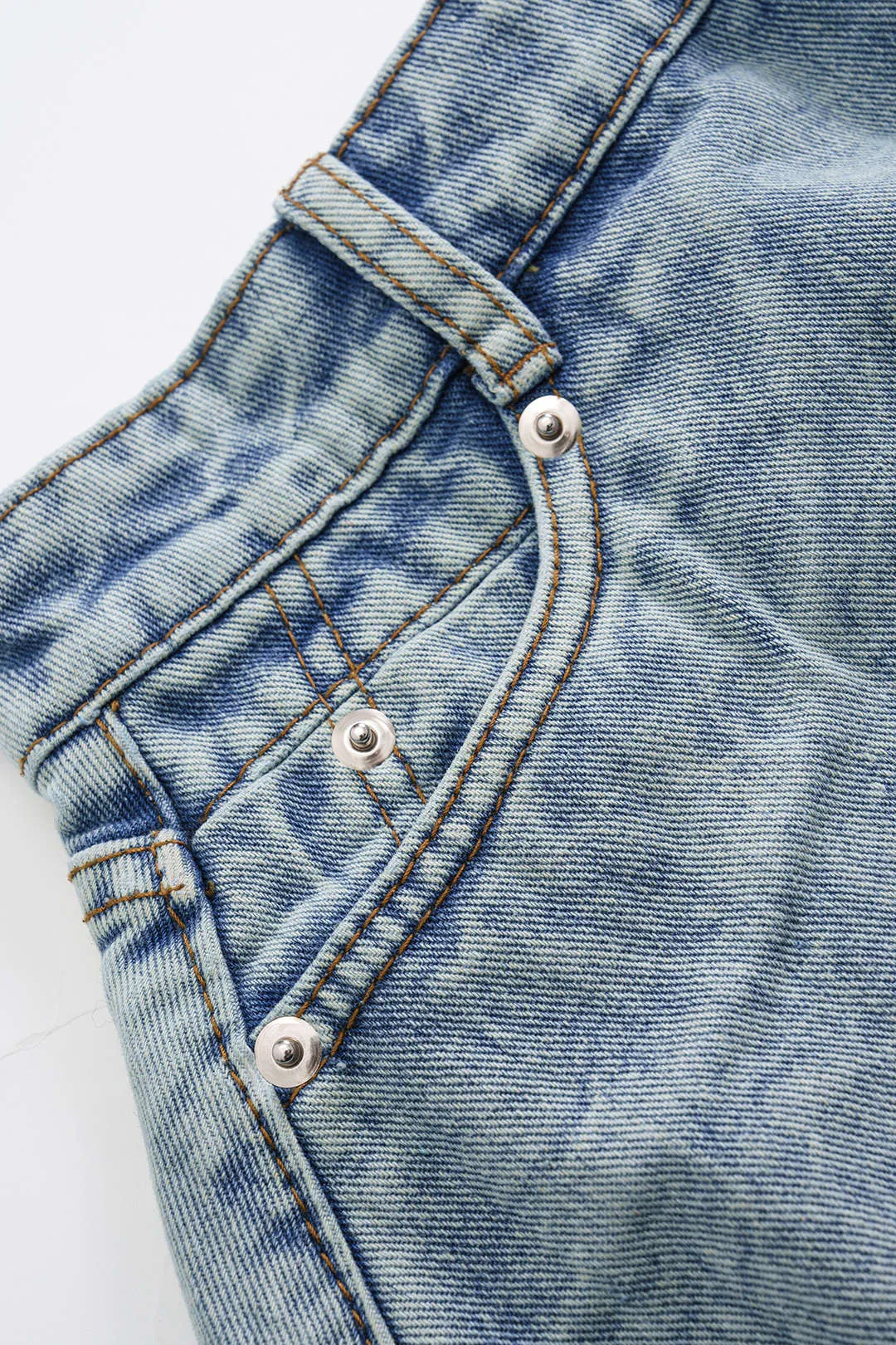 Denim brede ben frynseshorts sold by Micas product image thumbnail 3