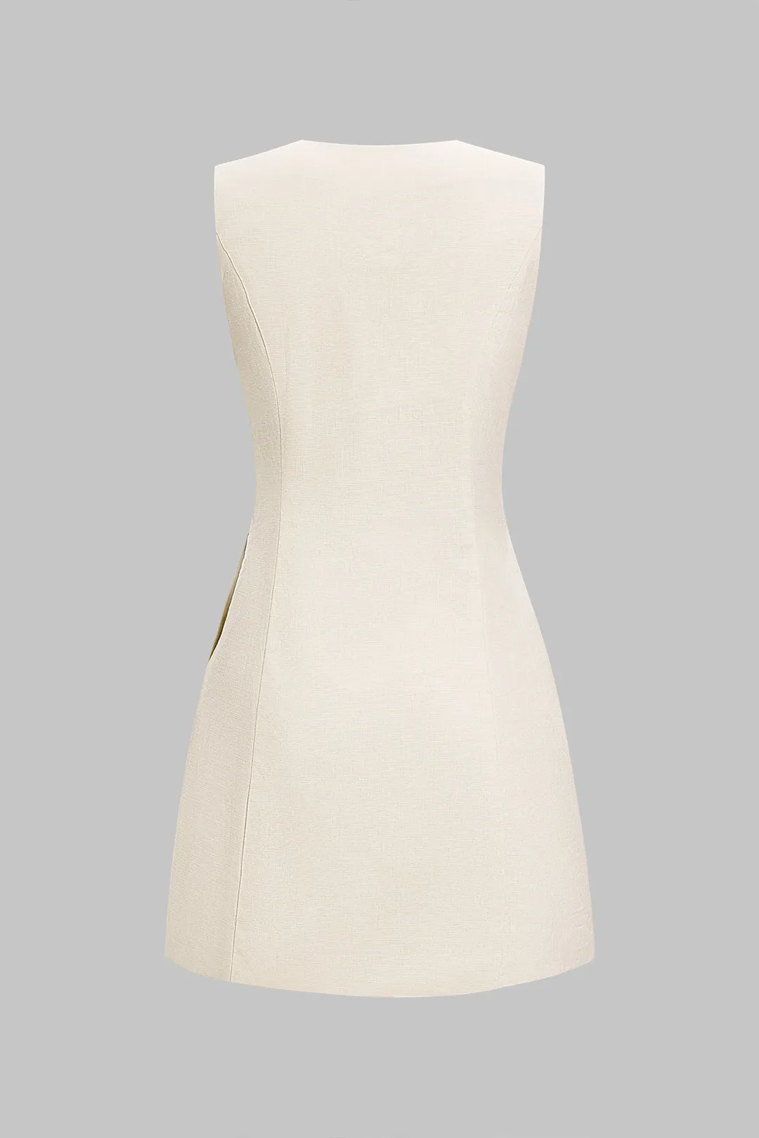 Metallisk knap ærmeløs mini kjole sold by Micas product image thumbnail 2