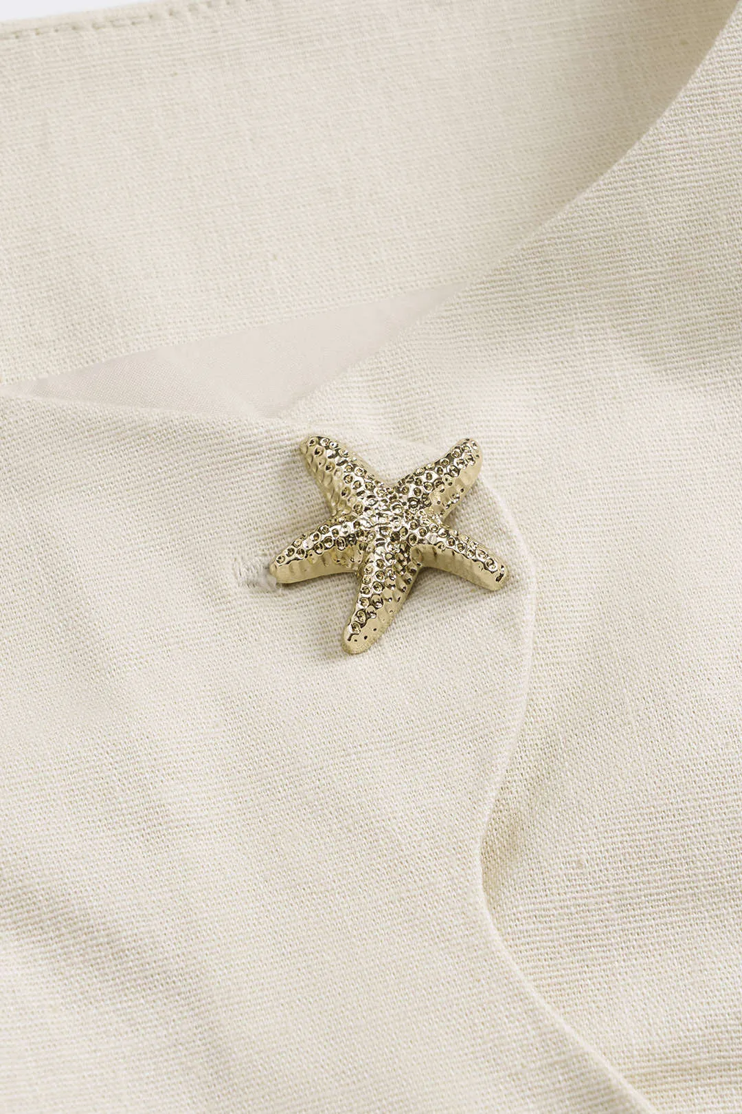 Metallisk knap ærmeløs mini kjole sold by Micas product image thumbnail 3