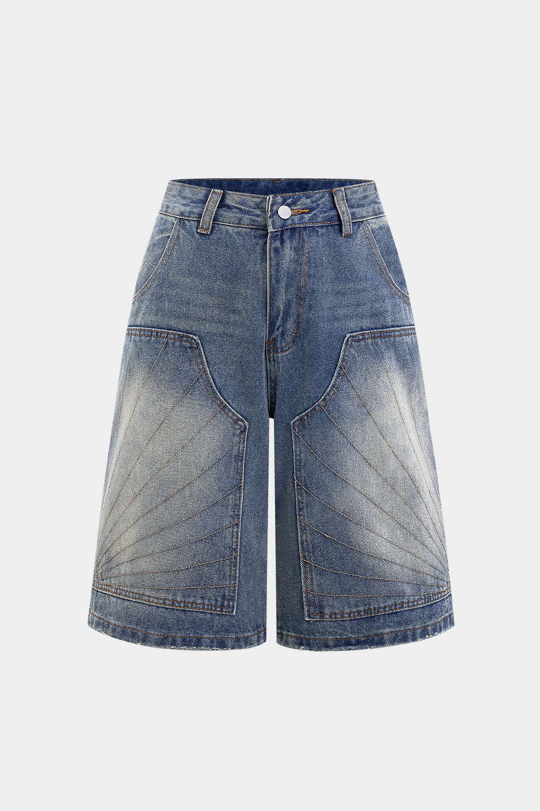 Denim lige benshorts sold by Micas