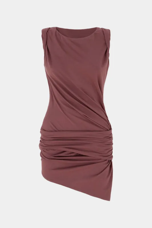 Ruched ærmeløs mini kjole sold by Micas