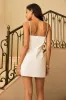Linen Slip Bustier Cut Out Sleeveless Mini Dress sold by Micas