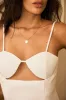 Linen Slip Bustier Cut Out Sleeveless Mini Dress sold by Micas