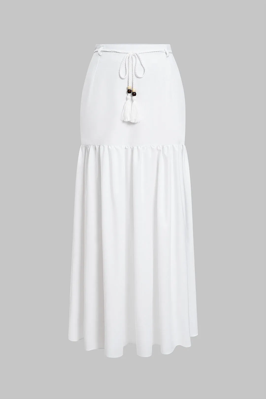 Linen Tie-Up Skirt sold by Micas