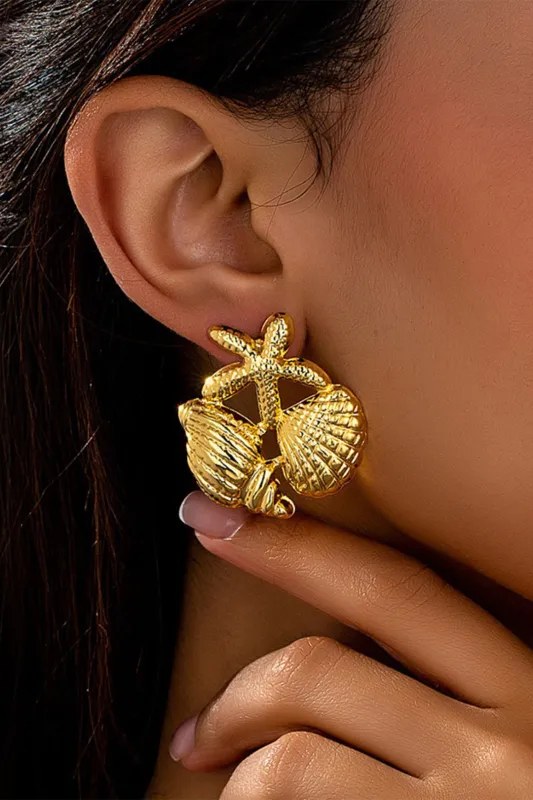 Starfish Shell Metallic Decor øreringe sold by Micas