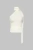 Asymmetrisk ruched rygfri tank top sold by Micas