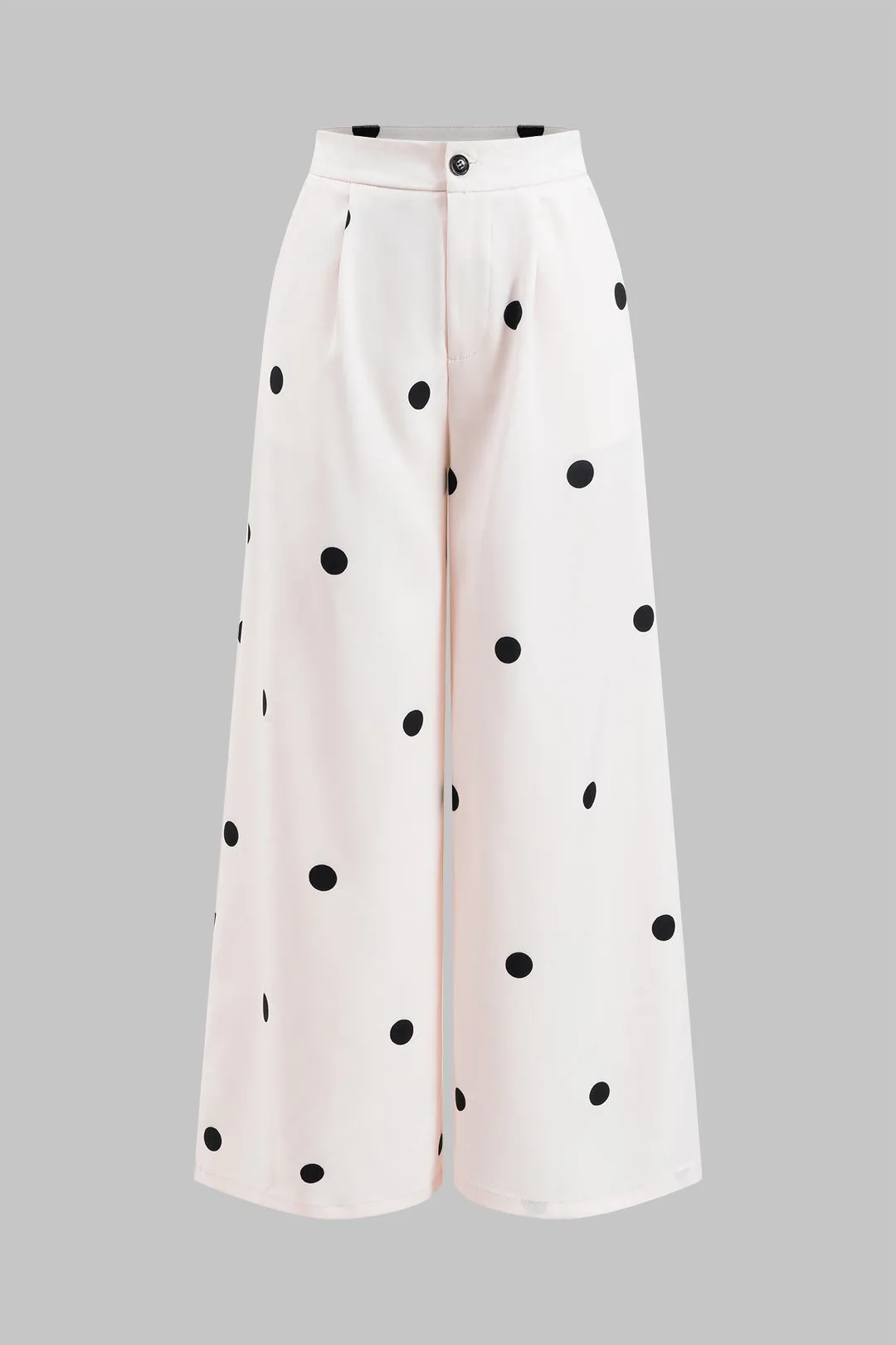 Polka Dots Print -shirt og brede benbukser sæt sold by Micas product image thumbnail 5