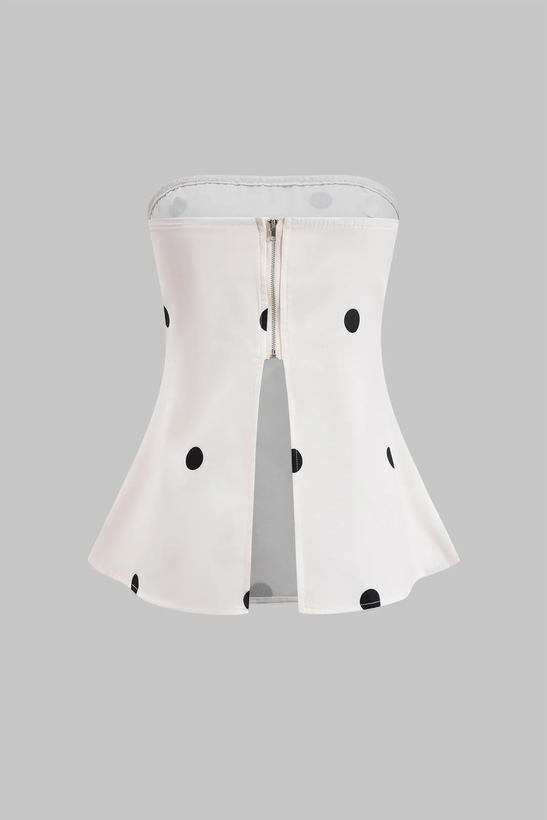 Polka Dots Print -shirt og brede benbukser sæt sold by Micas product image thumbnail 4