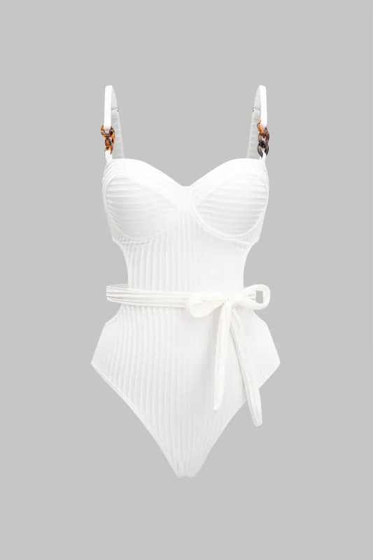 Bæltet Bustier Tummy Control One-Piece badedragt sold by Micas