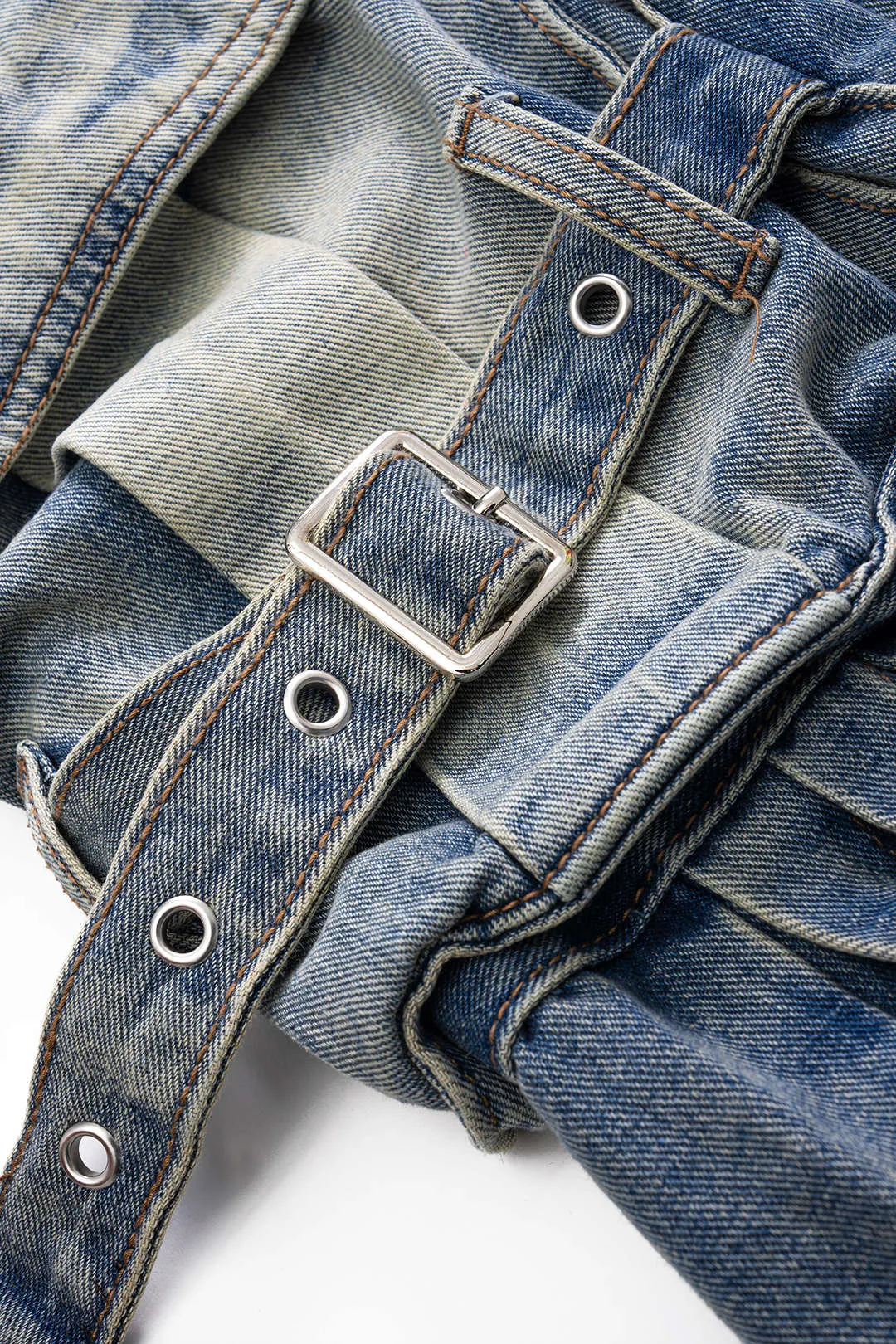 Denim plisserede lomme jeans sold by Micas product image thumbnail 4