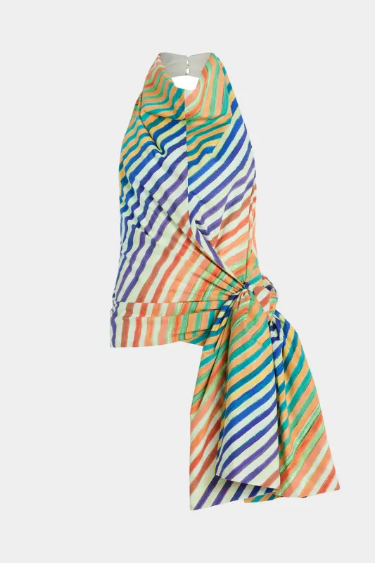 Kontrast Stripe Print To-Up Tank Top sold by Micas