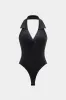 Bodløs halter v-hals bodysuit sold by Micas