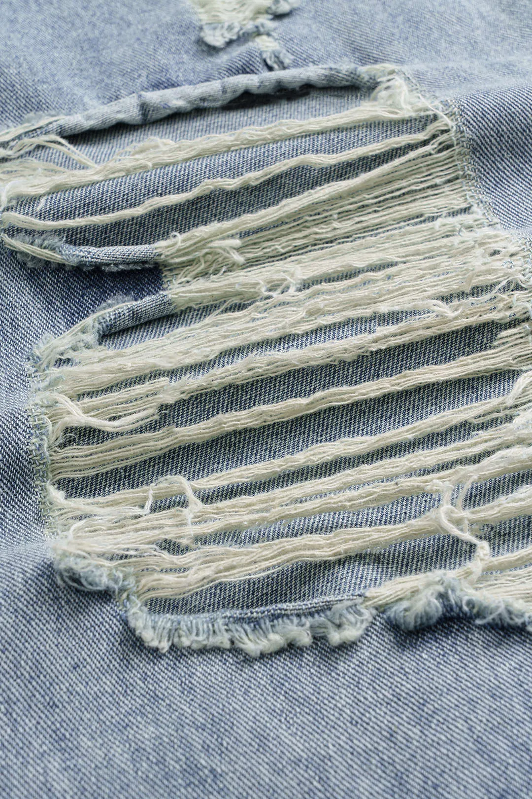 Denim rippede lige ben jeans sold by Micas product image thumbnail 3