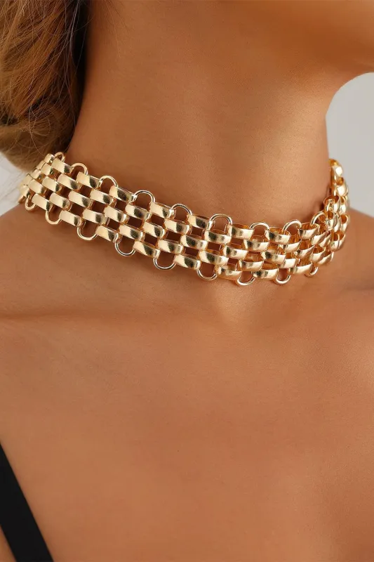 Metallic Chunky Chain Necklace sold by Micas