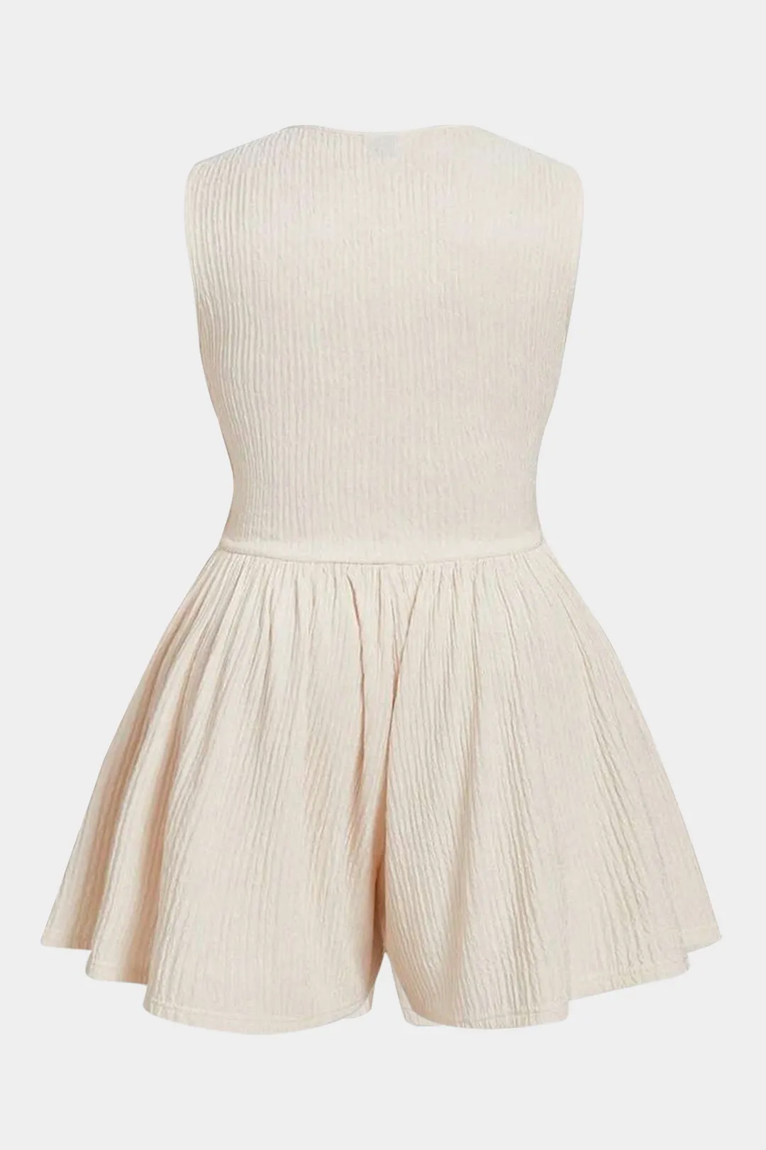 Plus størrelse ruched ærmeløs bred ben jumpsuit sold by Micas product image thumbnail 2