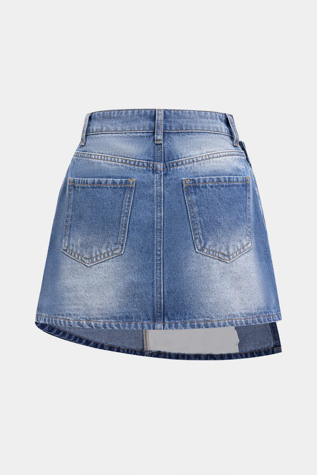 Denim Asymmetrical Skirt sold by Micas product image thumbnail 2