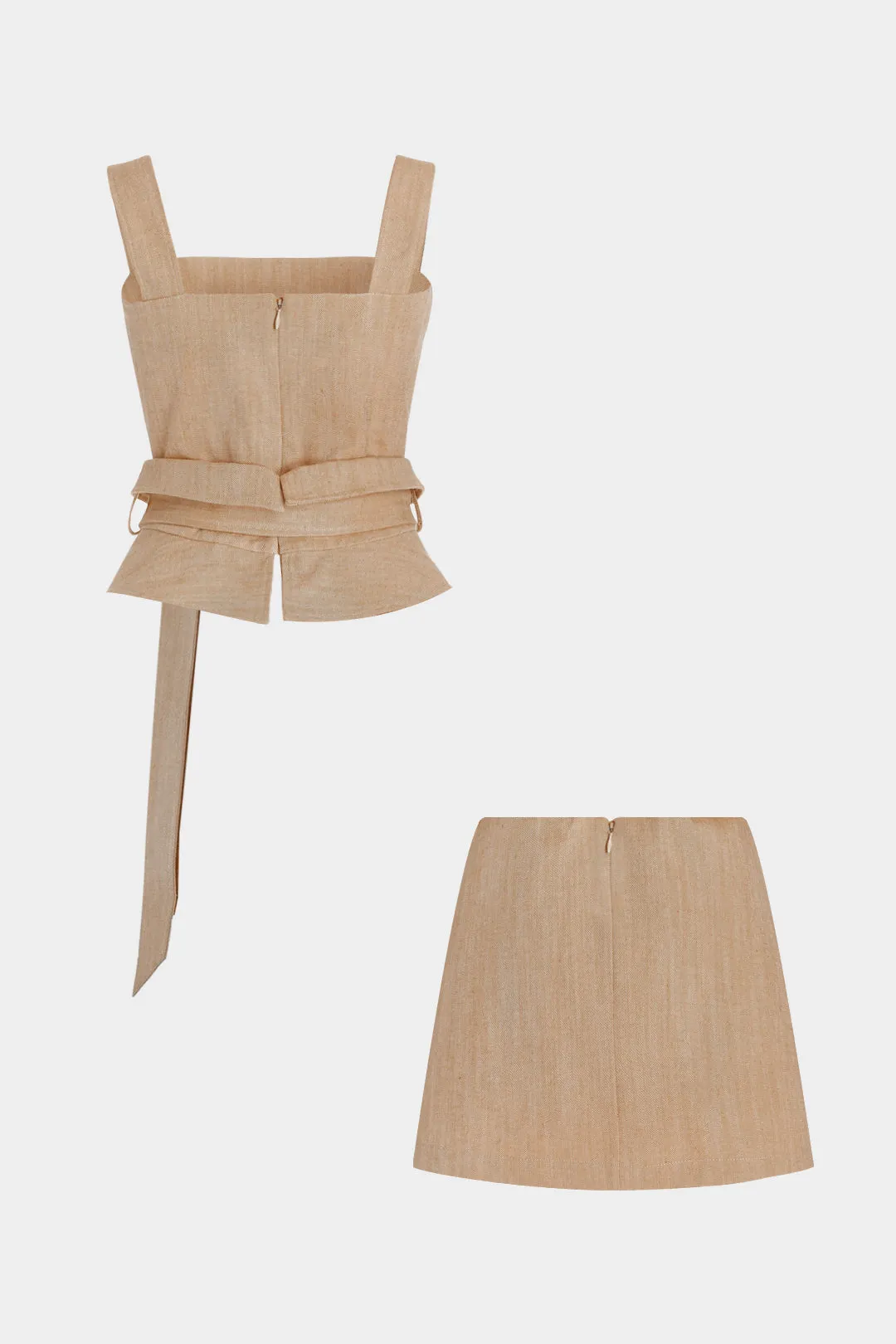 Belted Tank Top And Skirt Set sold by Micas product image thumbnail 2