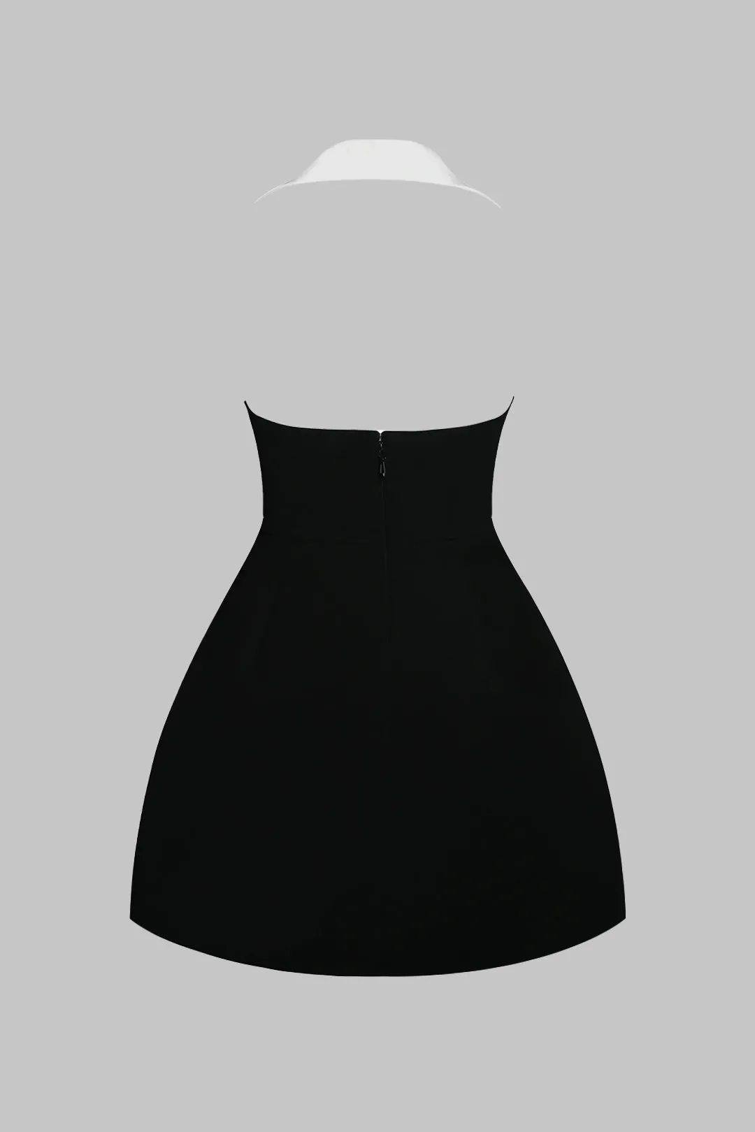 Kontrast V-hals rygfri ærmeløs mini-kjole sold by Micas product image thumbnail 2