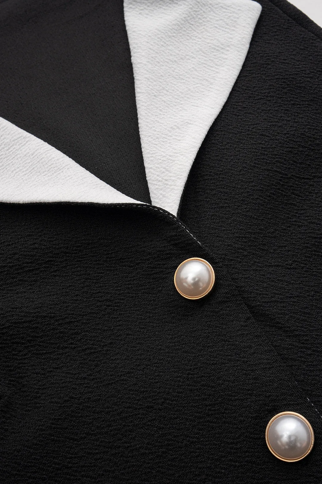 Kontrast knap ærmeløs maxi kjole sold by Micas product image thumbnail 3