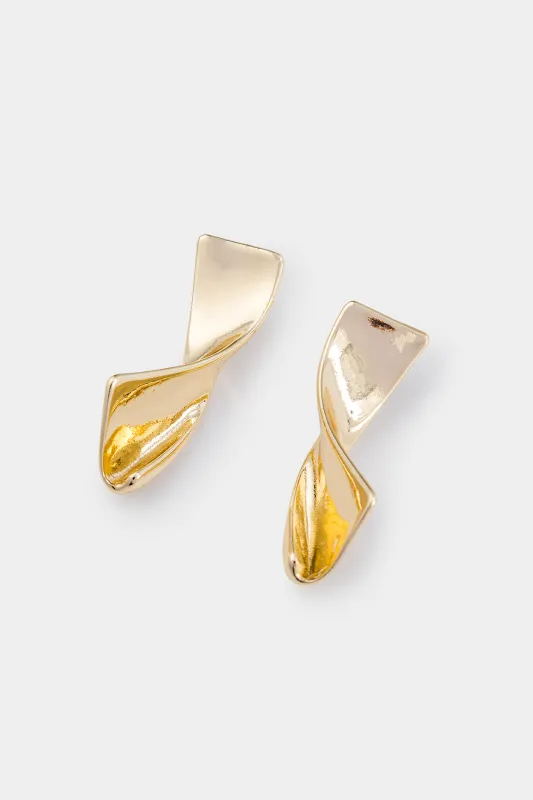 Metallic Irregular Geometric Earrings sold by Micas