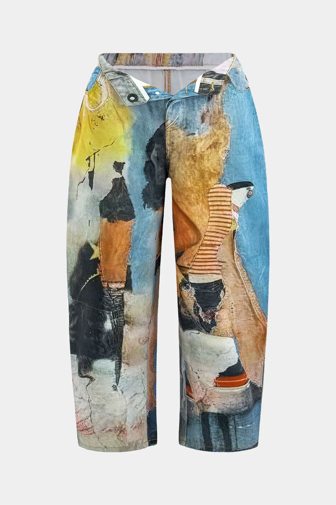 Plusstørrelse Abstract Print High Waistbukser sold by Micas product image thumbnail 2