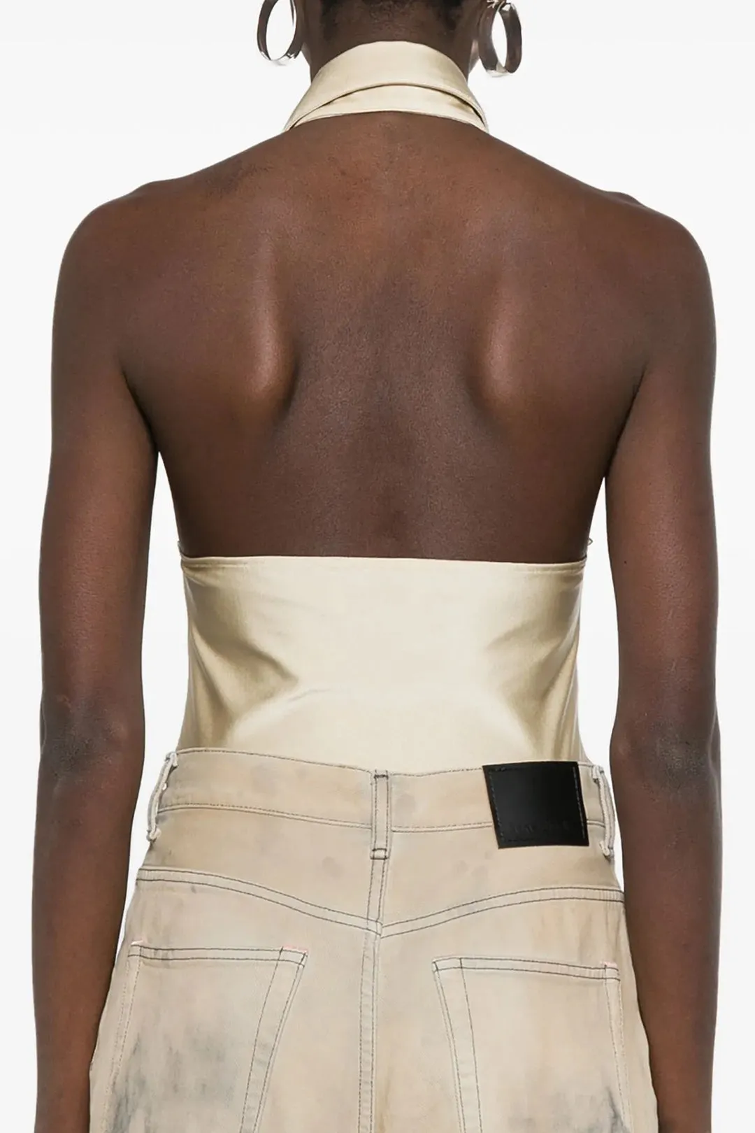 Halter Neck Backless Sleeveless Bodysuit sold by Micas product image thumbnail 2