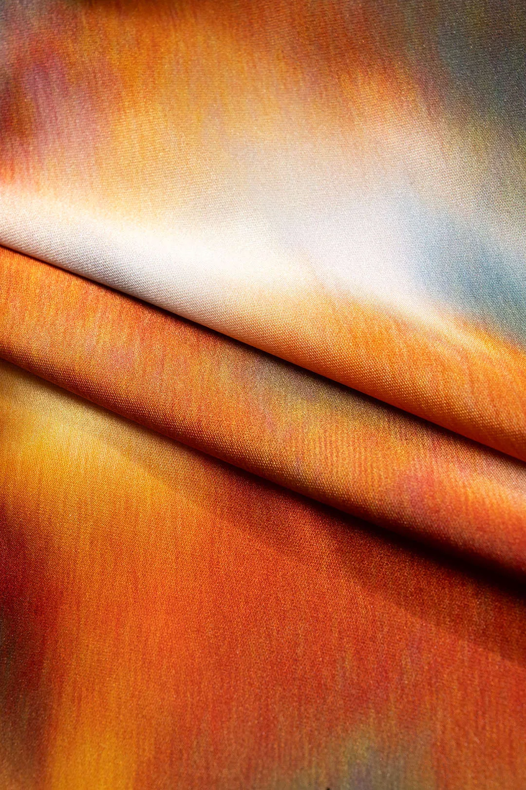 Abstract Print Satin Tie-Up Asymmetrical Mini Dress sold by Micas product image thumbnail 3