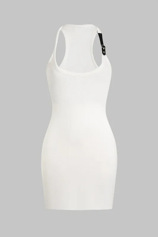 Metallic Decor Sleeveless Mini Dress sold by Micas