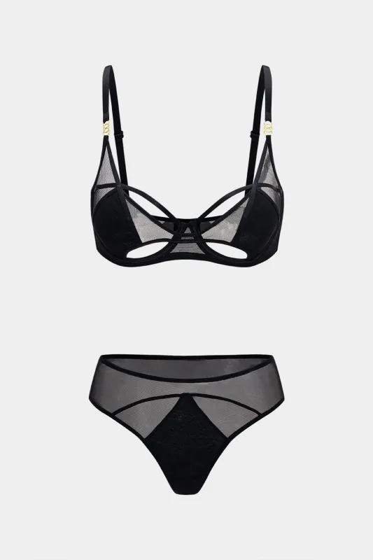 Sheer mesh todelt lingeri sold by Micas