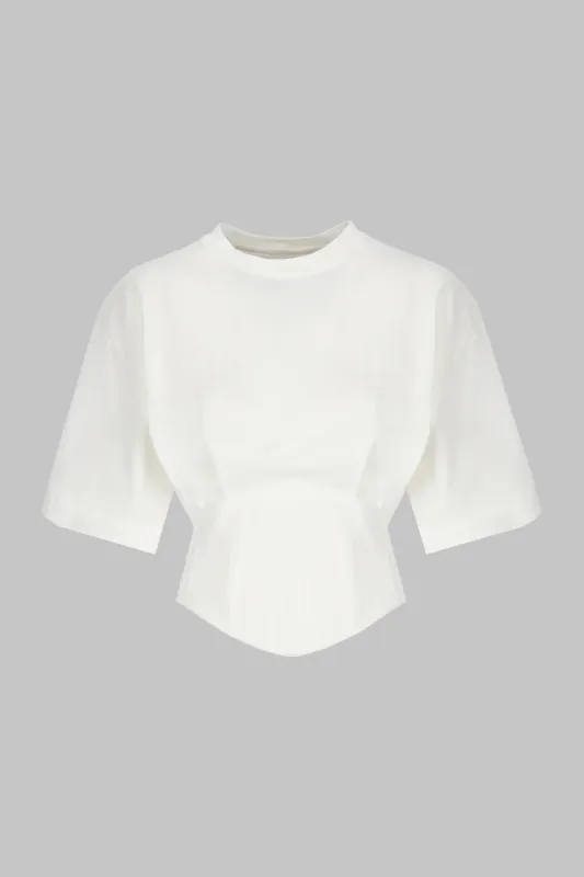 Ruched Short Sleeve T-shirt sold by Micas