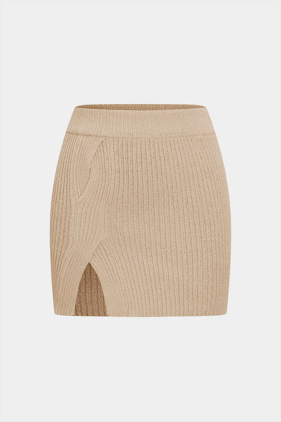 Strik krydset spalte nederdel sold by Micas