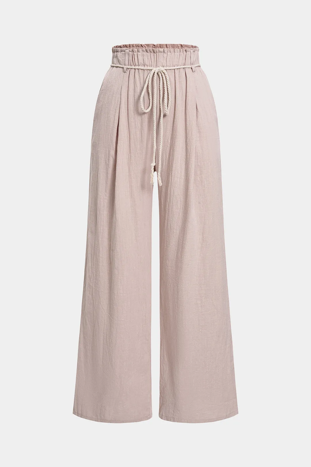 Linned Ruchedd Tie-up bukser sold by Micas