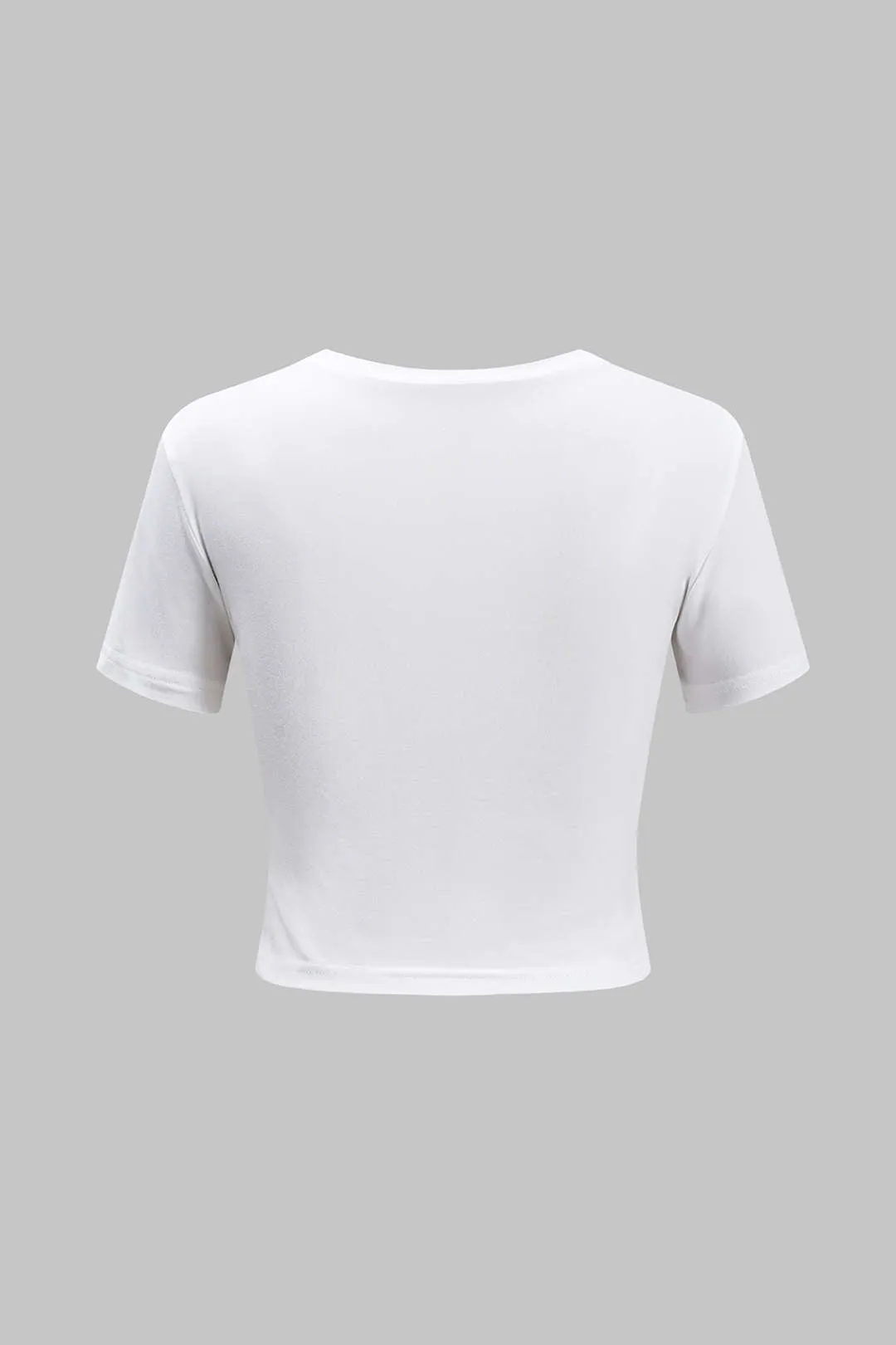Blomsterprint kort ærme t-shirt sold by Micas product image thumbnail 2