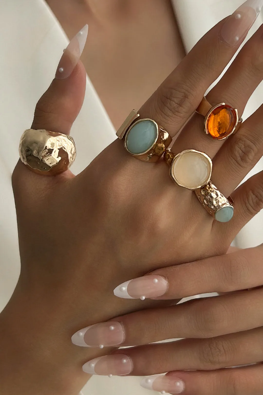 Rhinestone Open Ring Set sold by Micas product image thumbnail 3