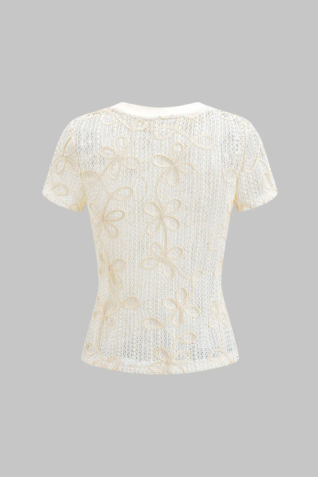 Hul ud applikation kortærmet t-shirt sold by Micas product image thumbnail 2