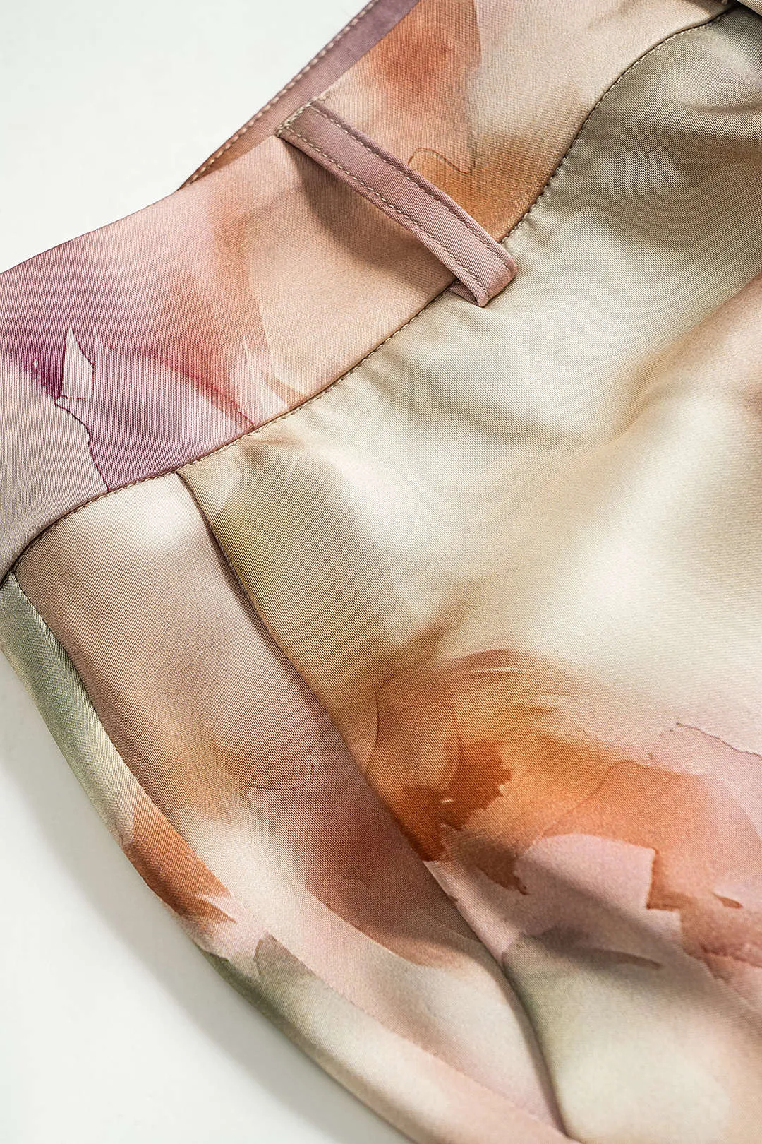 Akvarelprint satin lomme bukser sold by Micas product image thumbnail 3