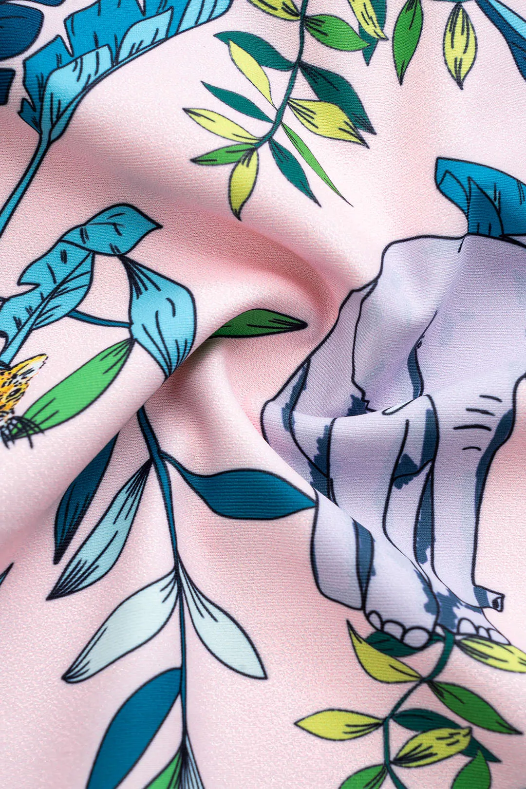 Blomsterprint rygfri kæde i ét stykke badedragt sold by Micas product image thumbnail 3