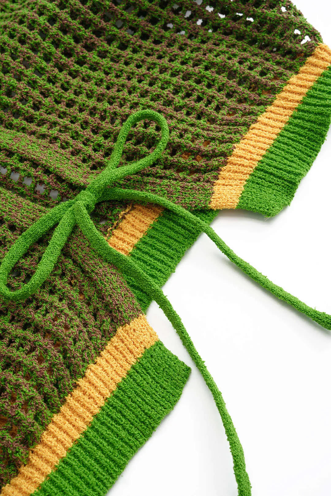 Strik hule ud Tie Back Shortærme top sold by Micas product image thumbnail 5