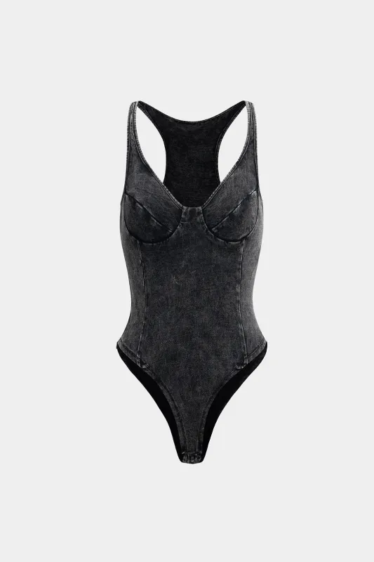 Bustier rygfri ærmeløs bodysuit sold by Micas