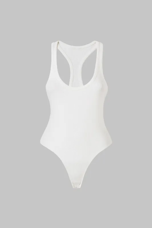 Ribbed Sleeveless Bodysuit sold by Micas