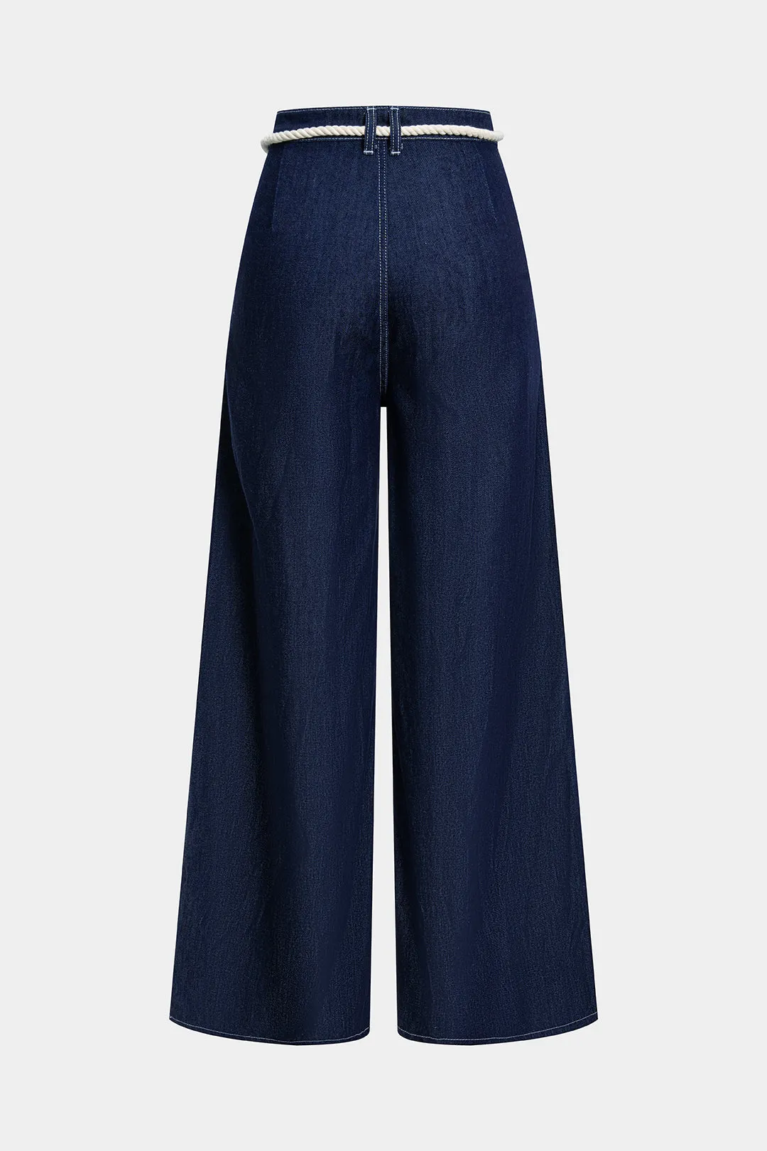 Denim Tie Front Ruched Jeans sold by Micas product image thumbnail 3