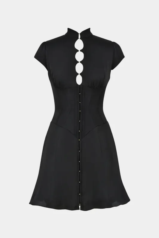 Cut Out Short Sleeve Mini Dress sold by Micas